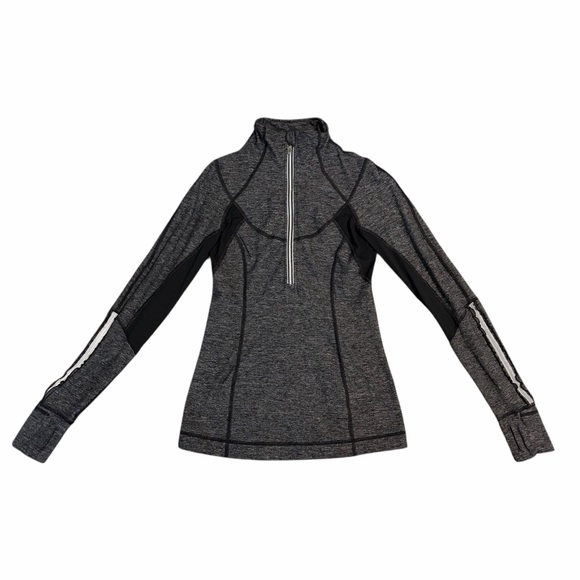 lululemon athletica Jackets & Blazers - Lululemon Jacket Full Zip Running Grey Size 6